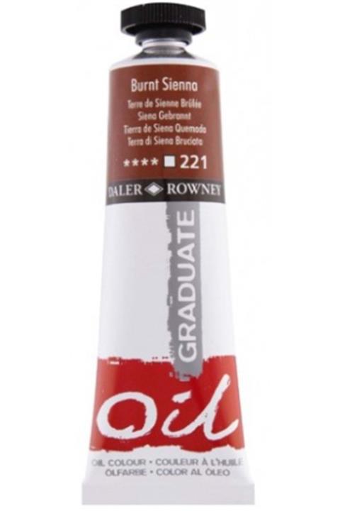 Daler Rowney Graduate Yağlı Boya Oil Color 38ml Burnt Sienna 117038221