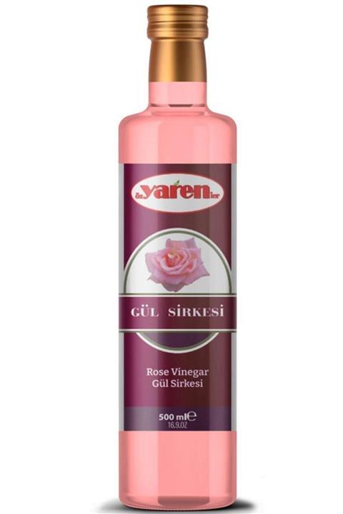 Yaren Doğal Ürünler Gül Sirkesi 500 ml Fermante %100 Saf Ve Katkısız