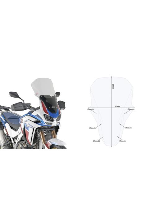 Givi Gıvı D1178st Honda Crf1100l Afrıca Twın Adventure Sports (20) Rüzgar Siperlik
