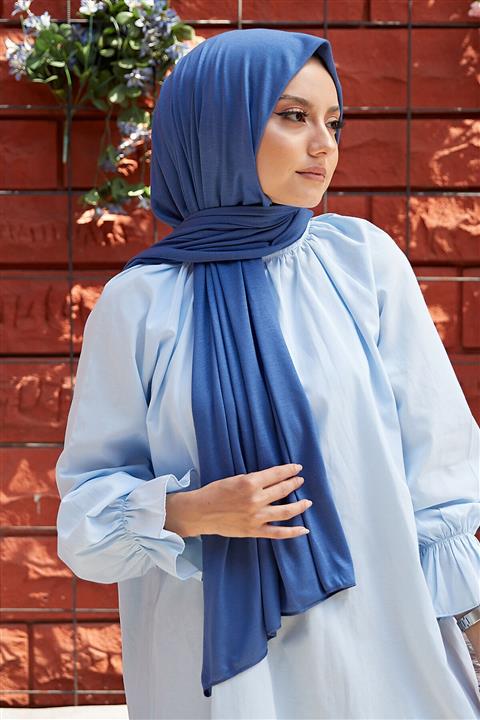 AFVENTE Kadın Penye Şal Indigo