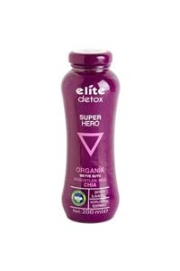 Elite Organic Detox Vegan %100 Meyve Suyu Böğürtlen-muz-chia 200 ml