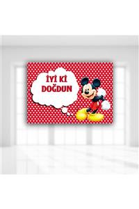 Süsle Baby Party Mickey Mouse Iyiki Doğdun Afiş - 70cm X 50cm