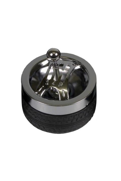 Cool Bas-çevir Metal Hazneli Küllük Lastik Vites Dizayn Gun 10cm