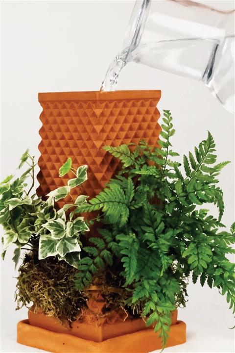 Soiley Kahverengi Topraksız Saksı