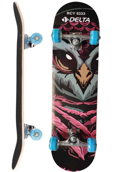 Delta Transparan Silikon Teker Üstü Zımparalı Kaykay - Rcy 5333