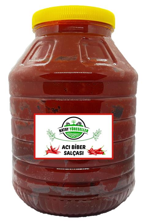 Hatay Yöreseller Acı Biber Salçası Doğal Güneşte Kurutma 4200gr