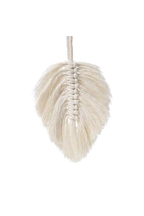 biblocunet Makrome Yaprak Perde Fon Bağı,tokası,süsü (1 Adet)