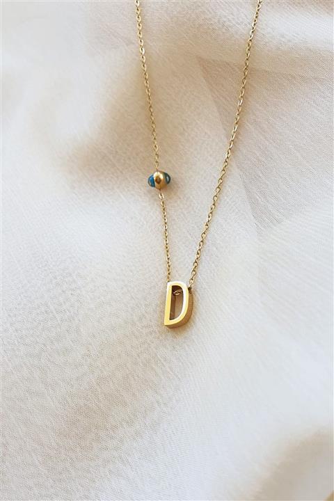 BUNNY Çelik Harf Kolye - D