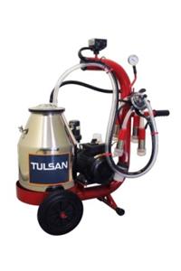 TULSAN Mini Tip Tek Sağım Inek Sağma Kuru Pompa Aleminyum Tek Güğüm 30 L Süt Sağım Makinesi