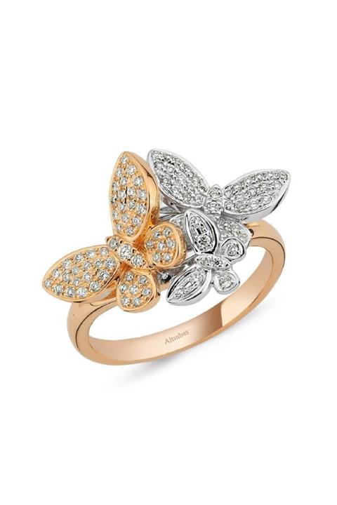 Altınbaş Kadın Pırlanta Kelebek Yüzük