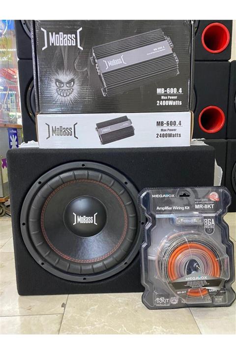 MOBASS Üclü Paket Set 30cm Bass 1000wat 2400w Anfi 4kanallı