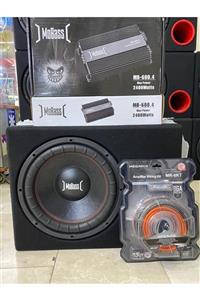 MOBASS Üclü Paket Set 30cm Bass 1000wat 2400w Anfi 4kanallı