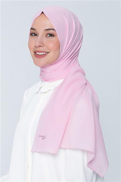 Armine Kadın Pembe Trend Pamuk Şal