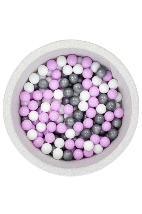 Wellgro Gri Beyaz Lila Toplu Bubble Pops Sünger Top Havuzu /