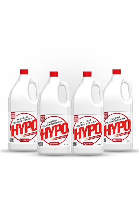 Hypo Çamaşır Suyu 2500 Ml - 4`lü Paket