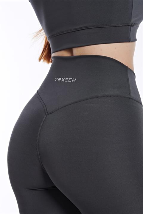 yexech Kadın Pushup Spor Tayt Gri Ritim Serisi