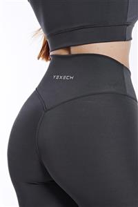 yexech Kadın Pushup Spor Tayt Gri Ritim Serisi
