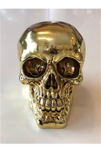 Out Of The Blue Kurukafa Kumbara Parlak Altın Renk (SKULL MONEY BANK - GOLD COLOR)