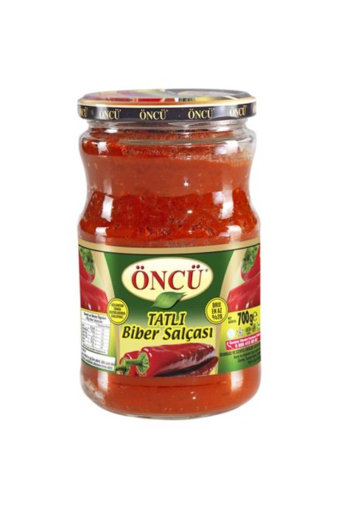 Öncü Tatlı Biber Salçası Cam Kavanoz 700 gr