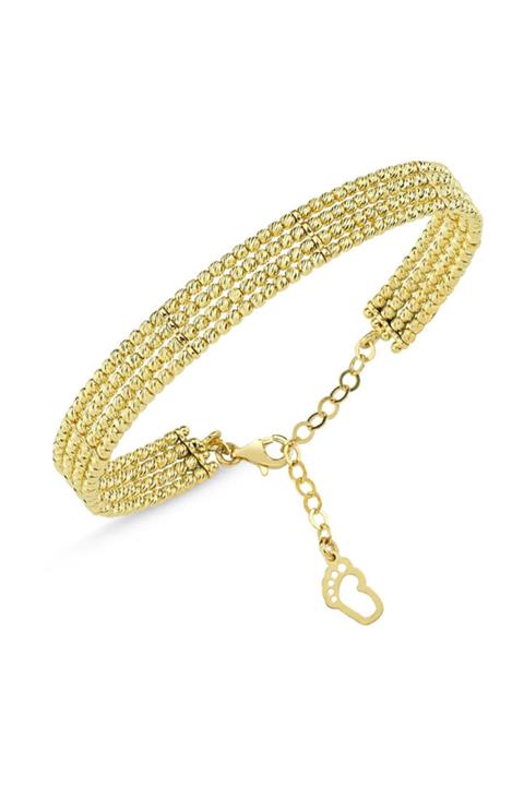 Sembol Gold Sarı Altın Dorika Kelepçe 4 Sıralı Bebek Ayağı