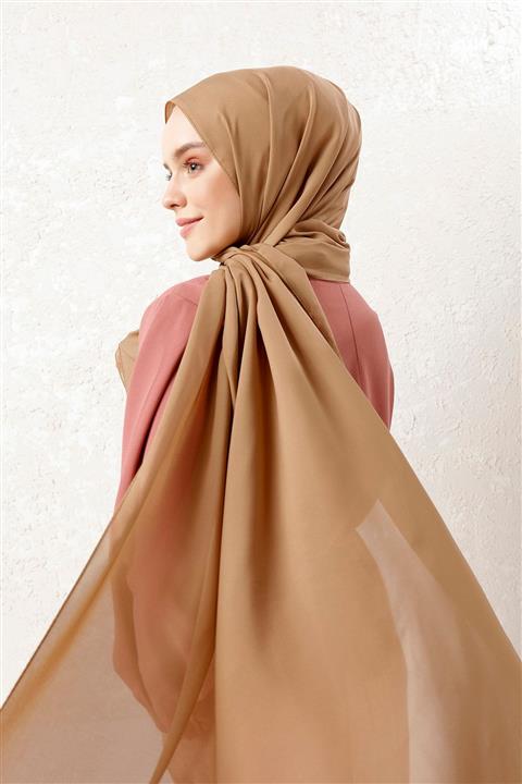 Tachnisa Şifon Şal Vizon