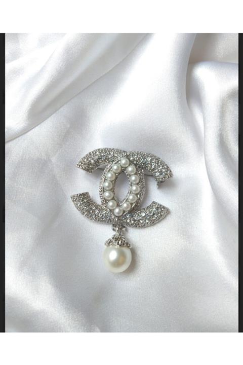 HATCOS ACCESSORİES Gümüş Cc Broş