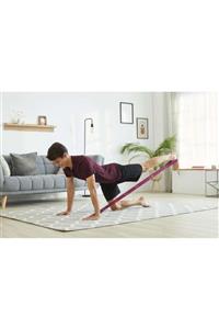 nyamba Pilates Bandı - Fitness Bandı - Yoga Bandı - 8 Kademeli - Tutacaklı - Orta Seviye