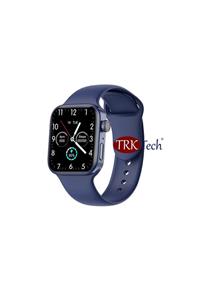 TrkTech Watch 7 Pro Lacivert Akıllı Saat Türkçe Çift Tuş Wireless Şarj Özellikli 1. Kalite