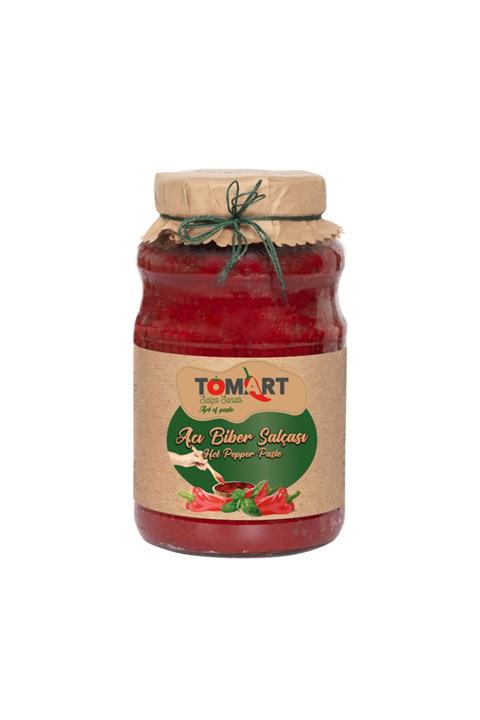 Tomart Katkısız Tatlı Biber Salçası 32-34 Brıx 2.620 gr Cam Kavanoz