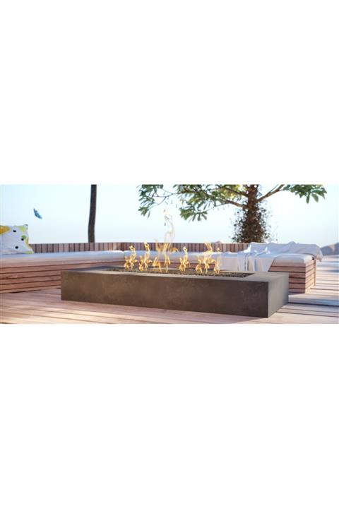 KALİF SAKSI Fire Pit Beton Şömine Rectangle