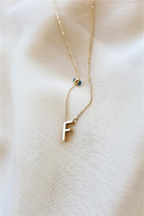 BUNNY Çelik Harf Kolye - F