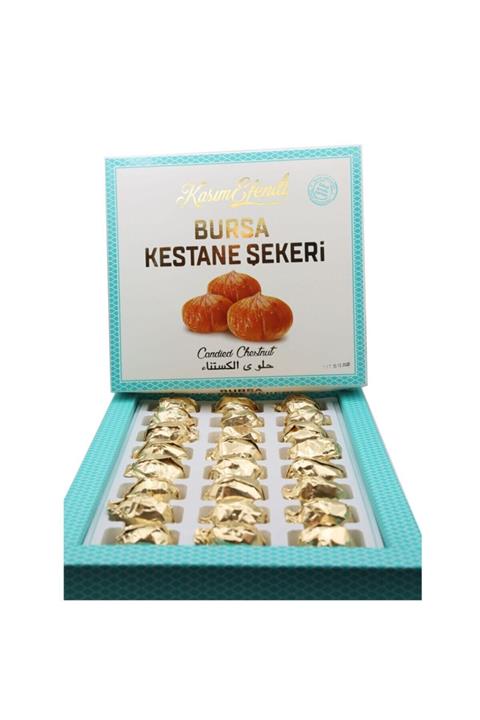 Kasım Efendi 550 Gr Hediyelik Kutu Glikozsuz Kestane Şekeri