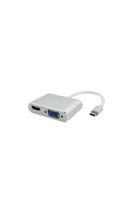 Mobitell Type-c Usb 3.1 To Hdmı-vga 2in1 Çevirici Converter Adapter