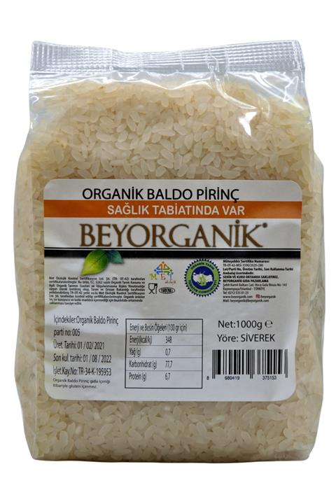 BEYORGANİK Gıda Organik Baldo Pirinç 1 Kg