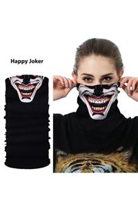 Knmaster Happy Joker Çok Amaçlı Bandana Boyunluk