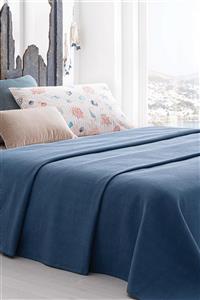 Yataş Bedding Aqua Pike Takımı Pamuklu Pike Lacivert Tek Kişilik 160x240 cm