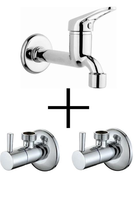 ZBH 3 Lü Set Aç Kapa Mix Lavabo Musluk + 2 Multi Çubuk Kol Taharet Musluğu Ara Musluk Klozet Banyo