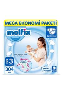 Molfix Bebek Bezi 3 Numara Midi Mega Ekonomi Paketi 304 Adet