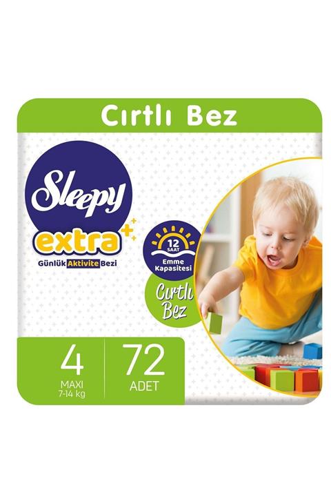 Sleepy Extra Günlük Aktivite Bezi 4 Numara Maxi 72 Adet
