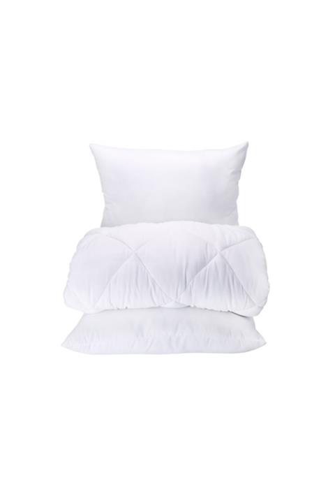Karaca Home Microfiber Çift Kişilik Yorgan Ve 2 Adet Silikon Yastık