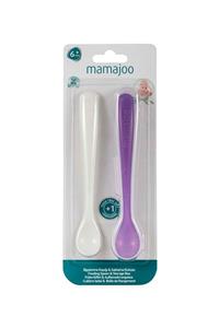 Mamajoo 2´li Beslenme Kaşığı & Saklama Kutusu / Mor