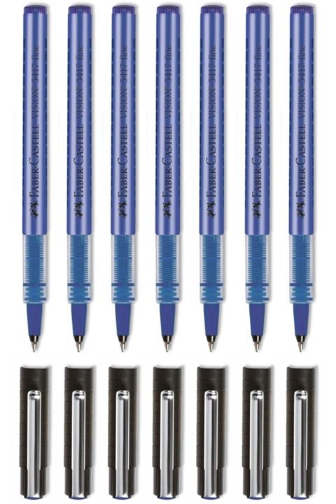 Faber Castell Vision 5417 Fine Roller Kalem 0.4 Mm Mavi 7 Adet