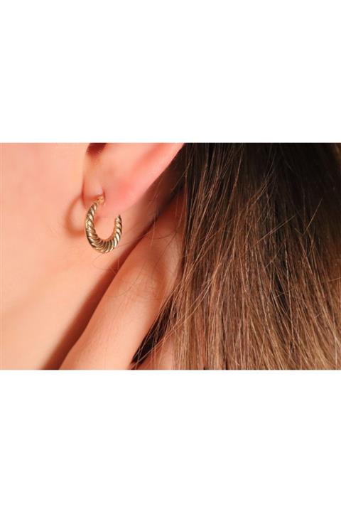 HS Mücevherat Sarmal Halka Küpe