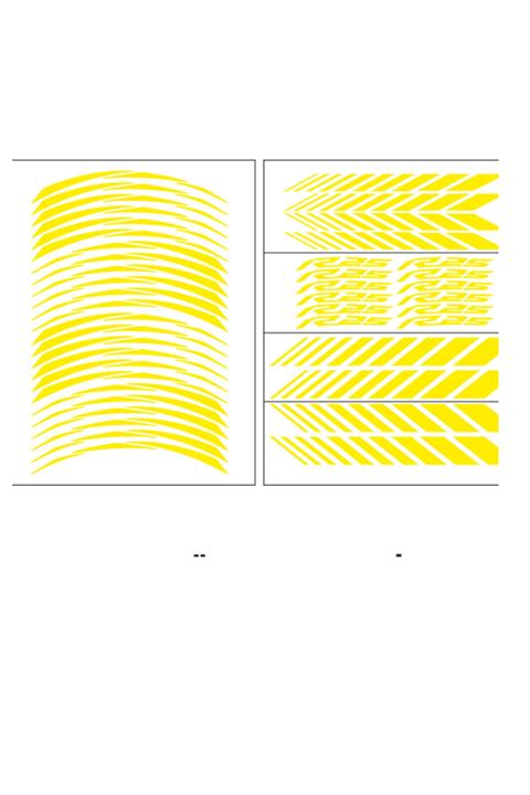 Yamaha Reflektör Sarı Racing R25 Jant Şeridi (r25şrt006)