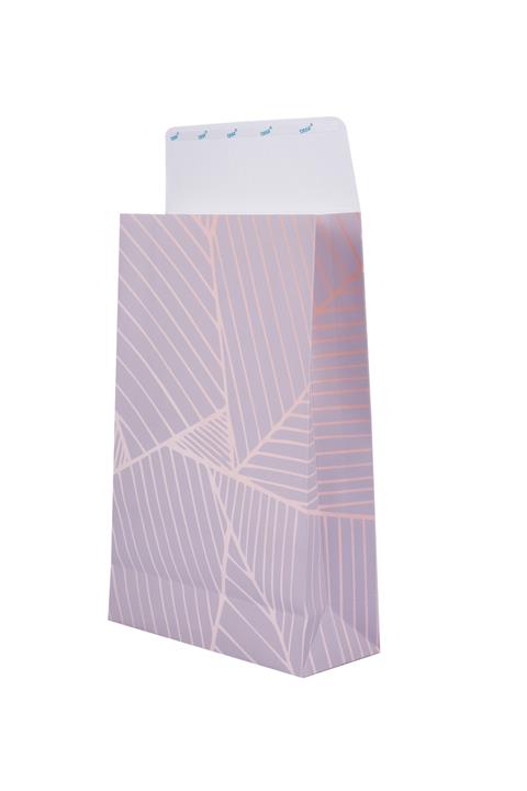 House Of Pack - Hediye Paketi - 20x30x8 Cm - Ağızı Bantlı - 10 Adet - Rose Desenli