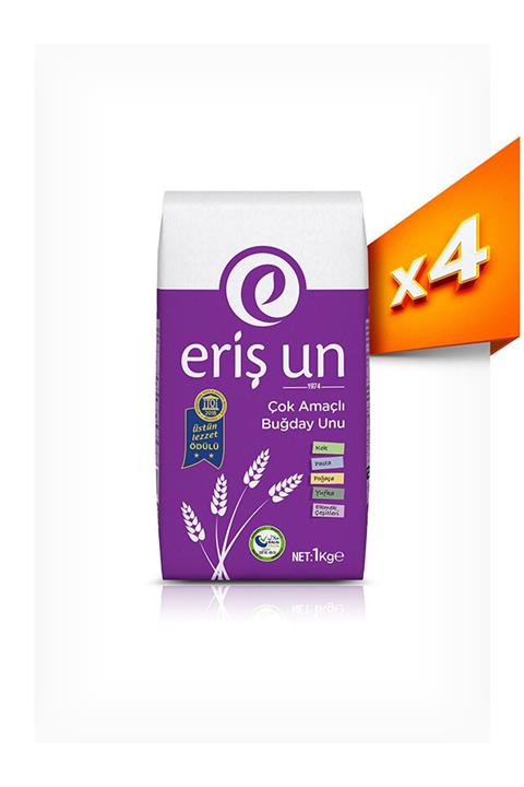 ERIS Eriş Un 1 Kg 4'lü Çok Amaçlı Buğday Unu