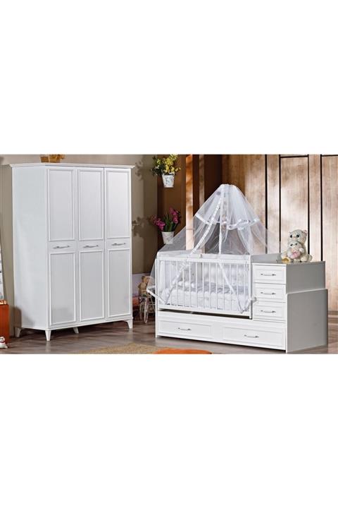 Evimo Belissa Beyaz Bebek Odası