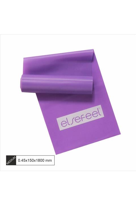 Elsefeel Profesyonel Medium/orta Pilates Band Kaymayan Mat Yüzeyli 5 Kat Esneyebilen Direnç Lastiği