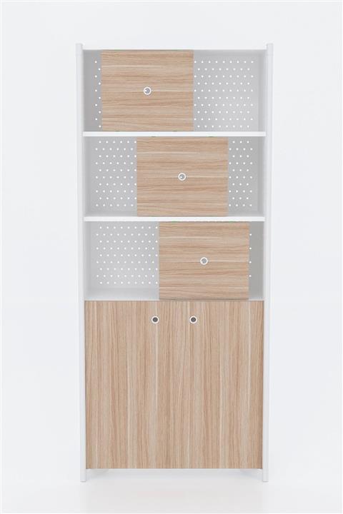 Bürotime Stack Perfore Arkalıklı Dolap