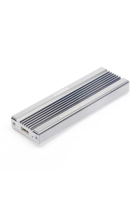 WOZLO Fideco Usb3.1 Gen2 Type-c To M.2 Pcıe Nvme Hdd Kutu - Harddisk Kutusu - Gri